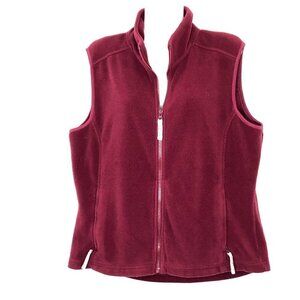 Wind River Fleece Vest Women's Full Zip with 2 Zippered Pockets at Sides